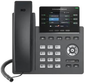 GRP2613W IP Phone | 6 Lines, 6 SIP Accounts | 2.8-Inch Color Display | Wi-Fi 6 | Dual-Port Gigabit Ethernet with Integrated PoE GRP2613W IP Phone | 6 Lines, 6 SIP Accounts | 2.8-Inch Color Display | Wi-Fi 6 | Dual-Port Gigabit Ethernet with Integrated PoE