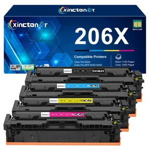 206X Toner Cartridges 4 Pack High Yield MFP M283fdw M283cdw Toner Replacement for HP 206X Toner Cartridges Use with HP Color Laser Jet Pro MFP M283fdw M283cdw M255dw Printer W2110X Ink 206X Toner Cartridges 4 Pack High Yield MFP M283fdw M283cdw Toner Replacement for HP 206X Toner Cartridges Use with HP Color Laser Jet Pro MFP M283fdw M283cdw M255dw Printer W2110X Ink