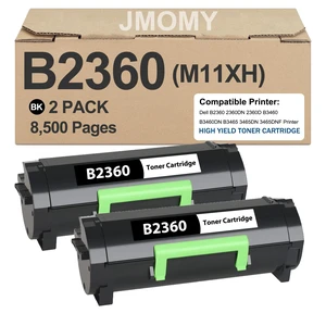 B2360 Toner Cartridge High Yield M11XH Replacement for Dell B2360dn Toner Cartridge 331-9805 Black Toner for Dell M11XH B2360 B2360d B2360dn B3460dn B3465dn B3465dnf Printer (2-Pack, Black) B2360 Toner Cartridge High Yield M11XH Replacement for Dell B2360dn Toner Cartridge 331-9805 Black Toner for Dell M11XH B2360 B2360d B2360dn B3460dn B3465dn B3465dnf Printer (2-Pack, Black)