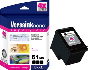Nano HP MICR 61MS Ink Cartridge for Check Printing - Replacement for 61 Black (CH561WN), MICR Black, 1 (VH61MS-3337) Nano HP MICR 61MS Ink Cartridge for Check Printing - Replacement for 61 Black (CH561WN), MICR Black, 1 (VH61MS-3337)