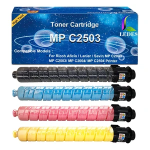 C2503 C2003 Toner Cartridge High Yield, Replacement for Ricoh C2503H 841918 841919 841920 841921, for MP C2004 C2504 C2004ex C2504ex MP C2011 Aficio Lanier Savin (4 Pack,B/C/M/Y) C2503 C2003 Toner Cartridge High Yield, Replacement for Ricoh C2503H 841918 841919 841920 841921, for MP C2004 C2504 C2004ex C2504ex MP C2011 Aficio Lanier Savin (4 Pack,B/C/M/Y)