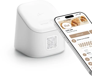Display - NFC Tap & QR Code Stand - for Events, Reviews, Restaurants, Menus, Salons, Retail & Front Desks (White) Display - NFC Tap & QR Code Stand - for Events, Reviews, Restaurants, Menus, Salons, Retail & Front Desks (White)