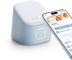 Display - NFC Tap & QR Code Stand - for Events, Reviews, Restaurants, Menus, Salons, Retail & Front Desks (Blue) Display - NFC Tap & QR Code Stand - for Events, Reviews, Restaurants, Menus, Salons, Retail & Front Desks (Blue)