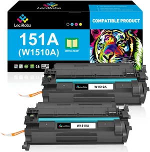 Compatible 151A W1510A 151X W1510X Black Toner Cartridge, 2-Pack for HP LaserJet Pro 4003d 4003dn 4003dw 4003w 4103dw 4103fdn 4103fdw Printer (3,050 Pages / Unit) Compatible 151A W1510A 151X W1510X Black Toner Cartridge, 2-Pack for HP LaserJet Pro 4003d 4003dn 4003dw 4003w 4103dw 4103fdn 4103fdw Printer (3,050 Pages / Unit)