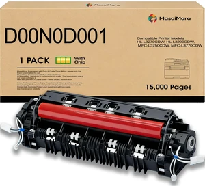120V 110V Voltage D00N0D001 Fuser Unit Replacement Kit Fits for Brother HL-L3270CDW HL-L3290CDW MFC-L3750CDW MFC-L3770CDW Printers - 150,000 Pages High Yield 120V 110V Voltage D00N0D001 Fuser Unit Replacement Kit Fits for Brother HL-L3270CDW HL-L3290CDW MFC-L3750CDW MFC-L3770CDW Printers - 150,000 Pages High Yield