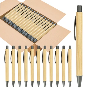 200 Pack Bamboo Pens Bulk Wooden Bamboo Pens Engraving Wooden Ballpoint Pen Customizable Gift Pen Bulk Black 200 Pack Bamboo Pens Bulk Wooden Bamboo Pens Engraving Wooden Ballpoint Pen Customizable Gift Pen Bulk Black