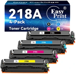 Compatible 218A Toner 3301sdw Replacement for HP 218A Toner Cartridges 4 Pack 218X Use with Color LaserJet Pro 3201dw MFP 3301fdw 3301cdw 3301sdw Printer W2180A W2180X Compatible 218A Toner 3301sdw Replacement for HP 218A Toner Cartridges 4 Pack 218X Use with Color LaserJet Pro 3201dw MFP 3301fdw 3301cdw 3301sdw Printer W2180A W2180X