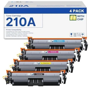 210A 210X Toner Cartridges 4 Pack Replacement for HP 210A (with Chip) 210X W2100A W2100X Compatible with HP Color LaserJet Pro MFP 4301fdw 4301fdn Pro 4201dw 4201dn Series Printer (BCYM) 210A 210X Toner Cartridges 4 Pack Replacement for HP 210A (with Chip) 210X W2100A W2100X Compatible with HP Color LaserJet Pro MFP 4301fdw 4301fdn Pro 4201dw 4201dn Series Printer (BCYM)