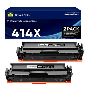 414X High Yield Black Toner Cartridge with chip Compatible Replacement for HP 414X/414A/414/W2020X Toner with Color LaserJet Pro MFP M479fdw M479fdn M454dn M454dw M455dn Printer Ink 414X 2 Black 414X High Yield Black Toner Cartridge with chip Compatible Replacement for HP 414X/414A/414/W2020X Toner with Color LaserJet Pro MFP M479fdw M479fdn M454dn M454dw M455dn Printer Ink 414X 2 Black