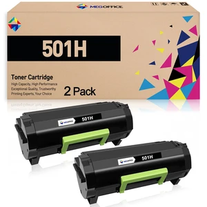 Replacement for Lexmark 501H 50F1H00 Black Toner Cartridge 2Pack Compatible for 50F1000 High Yield MS310dn MS310d MS410dn MS510 MS510dn MS510dtn MS610 MS610dn MS610de MS610dte MS610dtn Replacement for Lexmark 501H 50F1H00 Black Toner Cartridge 2Pack Compatible for 50F1000 High Yield MS310dn MS310d MS410dn MS510 MS510dn MS510dtn MS610 MS610dn MS610de MS610dte MS610dtn