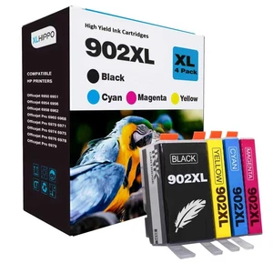 902XL Ink Cartridges Combo Pack Replacement for HP 902 Ink Cartridges for HP 6978 Printer Ink Compatible for OfficeJet Pro 6968 6958 6970 6975 6962 6950 6960 Series (4 Pack) 902XL Ink Cartridges Combo Pack Replacement for HP 902 Ink Cartridges for HP 6978 Printer Ink Compatible for OfficeJet Pro 6968 6958 6970 6975 6962 6950 6960 Series (4 Pack)