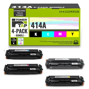 414A Cartridges 4-Pack, Replacement for W2020A, W2021A, W2022A, W2023A, Compatible with HP 414A HP 414X MFP M479fdw LaserJet Pro M454dw M454dn M480f M455dn 414A Cartridges 4-Pack, Replacement for W2020A, W2021A, W2022A, W2023A, Compatible with HP 414A HP 414X MFP M479fdw LaserJet Pro M454dw M454dn M480f M455dn