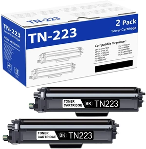 NUCALA Compatible Toner Cartridge Replacement for Brother TN223BK (Black, 2-Pack) TN223BK TN223 Black Toner Cartridge for MFC-L3750CDW MFC-L3770CDW Printers NUCALA Compatible Toner Cartridge Replacement for Brother TN223BK (Black, 2-Pack) TN223BK TN223 Black Toner Cartridge for MFC-L3750CDW MFC-L3770CDW Printers