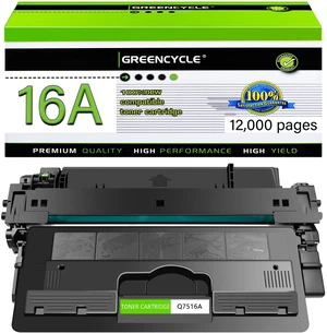 16A Black Toner Cartridge Compatible for HP 16A Q7516A 5200dtn 5200tn,1Pack Works with Laser Jet 5200dtn 5200tn 5200 5200n 5200L Printer 16A Black Toner Cartridge Compatible for HP 16A Q7516A 5200dtn 5200tn,1Pack Works with Laser Jet 5200dtn 5200tn 5200 5200n 5200L Printer