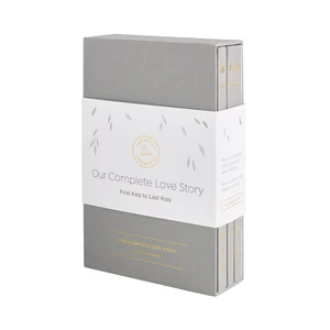 Our Complete Love Story (3-Volume Collection): First Kiss to Last Kiss (Grey, Linen) Relationship Book Couples Journal Gifts for Couples Our Complete Love Story (3-Volume Collection): First Kiss to Last Kiss (Grey, Linen) Relationship Book Couples Journal Gifts for Couples