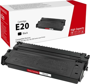 E20 High-Yield Black Toner Cartridge 1-Pack Replacement for Canon E40 E30 E16 E31 (1492A002), Compatible with PC100 PC300 PC400 PC530 PC700 PC900 Series Printer E20 High-Yield Black Toner Cartridge 1-Pack Replacement for Canon E40 E30 E16 E31 (1492A002), Compatible with PC100 PC300 PC400 PC530 PC700 PC900 Series Printer