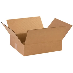 Shipping Boxes Flat 14.375"L x 12.5"W x 3.5"H 25-Pack - Corrugated Cardboard for Moving, Mailing, Packing, Packaging and Storage Shipping Boxes Flat 14.375"L x 12.5"W x 3.5"H 25-Pack - Corrugated Cardboard for Moving, Mailing, Packing, Packaging and Storage