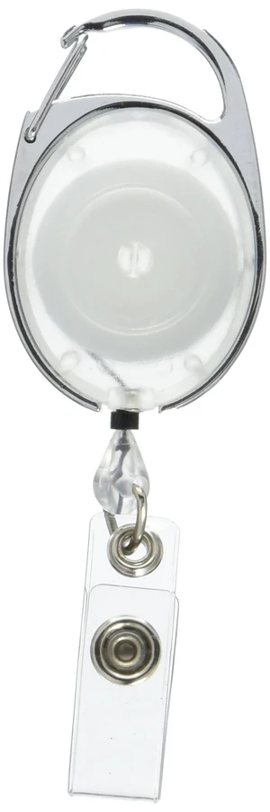 BadgeMates Translucent Carabiner Badge Reel, Clear, 25 Reels per Pack (3748080) BadgeMates Translucent Carabiner Badge Reel, Clear, 25 Reels per Pack (3748080)