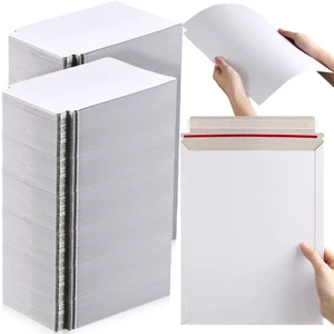 150 Pack Rigid Mailers 9.25 x 11.8 Inches Resealable Photo Document Mailers Cardboard White Stay Flat Envelopes for Shipping Photos Pictures Papers Files Cd Magazines Comic Books 150 Pack Rigid Mailers 9.25 x 11.8 Inches Resealable Photo Document Mailers Cardboard White Stay Flat Envelopes for Shipping Photos Pictures Papers Files Cd Magazines Comic Books