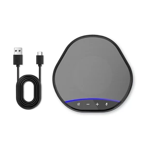 Conference Speaker and Microphone for Home Office and Meeting Room 360° Enhanced Voice Pickup with 2 AI Mics, Echo & Noise Reduction, USB-C Plug & Play Speakerphone for Zoom Skype Teams Calls Conference Speaker and Microphone for Home Office and Meeting Room 360° Enhanced Voice Pickup with 2 AI Mics, Echo & Noise Reduction, USB-C Plug & Play Speakerphone for Zoom Skype Teams Calls