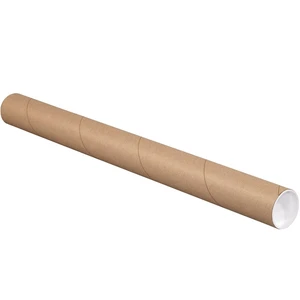 Kraft Mailing Tubes with Caps, 2 1/2" x 18", Pack of 34, for Shipping, Storing, Mailing, and Protecting Documents, Blueprints and Posters Kraft Mailing Tubes with Caps, 2 1/2" x 18", Pack of 34, for Shipping, Storing, Mailing, and Protecting Documents, Blueprints and Posters