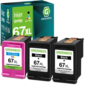 67 67XL Ink Cartridge Black/Color Combo Pack High Yield with Chip, 3-Pack Replacement for HP 67 67XL Ink Cartridge for DeskJet 4155e 2734e 4100e 2855e 4255e 2755e 2700e Envy 6055e 6455e 6400 Printer 67 67XL Ink Cartridge Black/Color Combo Pack High Yield with Chip, 3-Pack Replacement for HP 67 67XL Ink Cartridge for DeskJet 4155e 2734e 4100e 2855e 4255e 2755e 2700e Envy 6055e 6455e 6400 Printer