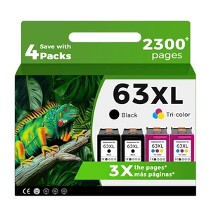 63XL Ink Cartridges Replacement for HP 63 XL Black Color Combo Pack for HP63 HP63XL for 4650 3830 5255 4520 5258 3630 4652 4655 5200 4512 3632 5252 2132 1112 3631 2130 4510 3634 3833 4511 63XL Ink Cartridges Replacement for HP 63 XL Black Color Combo Pack for HP63 HP63XL for 4650 3830 5255 4520 5258 3630 4652 4655 5200 4512 3632 5252 2132 1112 3631 2130 4510 3634 3833 4511