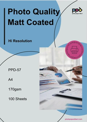 100 Sheets 11x17" Printable Paper Premium Inkjet Professional Grade Layout Featuring Instant Dry and smudge-proof -57MATT-100 100 Sheets 11x17" Printable Paper Premium Inkjet Professional Grade Layout Featuring Instant Dry and smudge-proof -57MATT-100