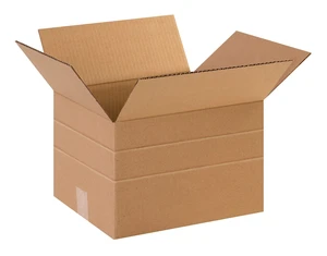 Multi-Depth Shipping Boxes Medium 12"L x 10"W x 8"H 25-Pack - Corrugated Cardboard for Moving, Mailing, Packing, Packaging and Storage Multi-Depth Shipping Boxes Medium 12"L x 10"W x 8"H 25-Pack - Corrugated Cardboard for Moving, Mailing, Packing, Packaging and Storage