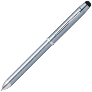 Tech3+ Engraved Refillable Multi-Function Ballpoint Pen with Stylus, Medium Ballpen And Pencil, Includes Premium Gift Box - Frosty Steel Tech3+ Engraved Refillable Multi-Function Ballpoint Pen with Stylus, Medium Ballpen And Pencil, Includes Premium Gift Box - Frosty Steel