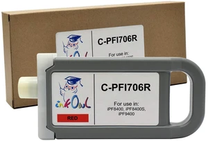 Compatible Ink Cartridge Replacement for Canon PFI-706R (700ml, Red) for iPF8400, iPF8400SE, iPF9400 Printers Compatible Ink Cartridge Replacement for Canon PFI-706R (700ml, Red) for iPF8400, iPF8400SE, iPF9400 Printers