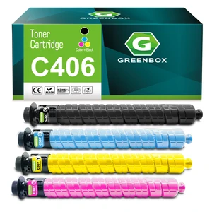 MP C406 Toner Cartridges 842091 842092 842093 842094, 4 Pack Replacement for Ricoh 842091 MP C307 MP C306 C406 C407 GSA MP C307G Printers, 4-Set, High Yield, Latest Stable Chips MP C406 Toner Cartridges 842091 842092 842093 842094, 4 Pack Replacement for Ricoh 842091 MP C307 MP C306 C406 C407 GSA MP C307G Printers, 4-Set, High Yield, Latest Stable Chips