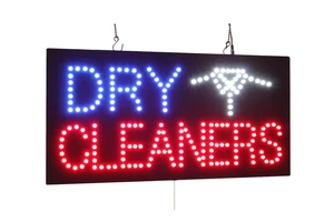Dry Cleaners Sign, 24"x12", 60x30cm, LED, Neon, Florescent, Signage, Signboard, Display, Billboard, Screen, Grand Opening, Gift Dry Cleaners Sign, 24"x12", 60x30cm, LED, Neon, Florescent, Signage, Signboard, Display, Billboard, Screen, Grand Opening, Gift