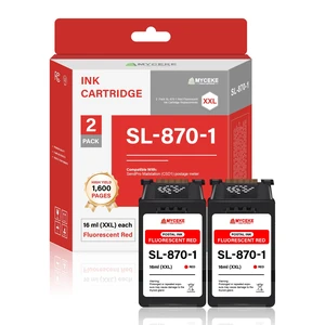 2 Pack SL-870-1 XXL Red Ink Cartridge: Compatible SL 870 1 Fluorescent Red Postage Ink Cartridges Replacement for Pitney Bowes New SendPro Mailstation Postage Meter (16ml * 2) 2 Pack SL-870-1 XXL Red Ink Cartridge: Compatible SL 870 1 Fluorescent Red Postage Ink Cartridges Replacement for Pitney Bowes New SendPro Mailstation Postage Meter (16ml * 2)