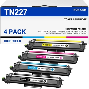 TN227 Toner Cartridge Replacement Compatible for Brother TN227 TN-227 TN223 TN 227 TN 223 TN227 High Yield Toner Cartridge 4 Pack for HL-L3290CDW HL-L3210CW MFC-L3750CDW MFC-L3710CW Printer (4 Pack) TN227 Toner Cartridge Replacement Compatible for Brother TN227 TN-227 TN223 TN 227 TN 223 TN227 High Yield Toner Cartridge 4 Pack for HL-L3290CDW HL-L3210CW MFC-L3750CDW MFC-L3710CW Printer (4 Pack)