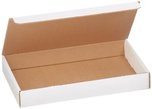 White Literature Mailing Boxes, 14 1/8 x 8 3/4 x 2 Inches, Pack of 50, Crush-Proof, For Shipping, Mailing and Storing White Literature Mailing Boxes, 14 1/8 x 8 3/4 x 2 Inches, Pack of 50, Crush-Proof, For Shipping, Mailing and Storing