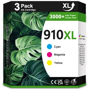 910XL Cyan, Magenta, Yellow Ink Cartridges Replacement for HP Ink 910 910XL Work for OfficeJet Pro 8010 8020 8015 8018 8022 8025 8028 8030 8035 Printer (3-Pack Color, High Yield) 910XL Cyan, Magenta, Yellow Ink Cartridges Replacement for HP Ink 910 910XL Work for OfficeJet Pro 8010 8020 8015 8018 8022 8025 8028 8030 8035 Printer (3-Pack Color, High Yield)