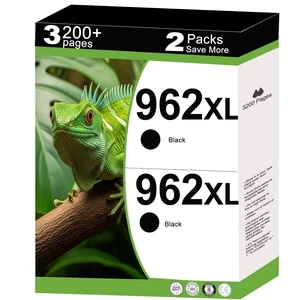 962XL Ink Cartridges Black Replacement for HP 962 XL Compatible for HP962XL Work with 9015e 9010 9015 9025e 9020 9018e 9018 9025 9012e 9010e 9012 9020e 9019 Printer with V16.3.1 Chip (2 Packs,Black) 962XL Ink Cartridges Black Replacement for HP 962 XL Compatible for HP962XL Work with 9015e 9010 9015 9025e 9020 9018e 9018 9025 9012e 9010e 9012 9020e 9019 Printer with V16.3.1 Chip (2 Packs,Black)