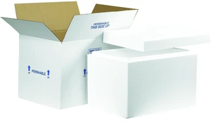 Box USA Insulated Shipping Kit, 19 x 12 x 12 1/2 in, 1-Pack Large insulated shipping box for frozen food, perishables, meat, seafood, meal kits and cold products Box USA Insulated Shipping Kit, 19 x 12 x 12 1/2 in, 1-Pack Large insulated shipping box for frozen food, perishables, meat, seafood, meal kits and cold products
