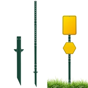 1 Pack 8' Sign Post Stake Metal for Outside, Heavy Duty Yard Sign Stake, Rust, Wind & Dust Resistant Sturdy Metal Pole for Outside, Yard, Road, Parking Fits Signs 7 to 18 Inch (Green) 1 Pack 8' Sign Post Stake Metal for Outside, Heavy Duty Yard Sign Stake, Rust, Wind & Dust Resistant Sturdy Metal Pole for Outside, Yard, Road, Parking Fits Signs 7 to 18 Inch (Green)