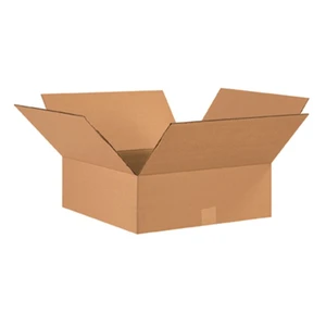 17176 Flat Corrugated Cardboard 17" L x 17" W x 6" H, Kraft, For Shipping, Packing and Moving (Pack of 20) 17176 Flat Corrugated Cardboard 17" L x 17" W x 6" H, Kraft, For Shipping, Packing and Moving (Pack of 20)