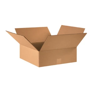 16165 Flat Corrugated Cardboard 16" L x 16" W x 5" H, Kraft, For Shipping, Packing and Moving (Pack of 25) 16165 Flat Corrugated Cardboard 16" L x 16" W x 5" H, Kraft, For Shipping, Packing and Moving (Pack of 25)