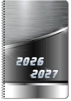 High School Student Planner 15pks - Metal Swoosh Cover High School Student Planner 15pks - Metal Swoosh Cover