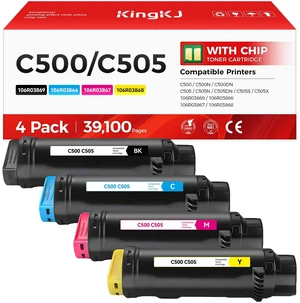 C500 C505 Toner Cartridge 4-Pack High Capacity Replacement for Xerox 106R03869 106R03866 106R03867 106R03868 Compatible with Xerox VersaLink C500 C500N C500DN C505 C505N C505DN C505S C505X Printer Ink C500 C505 Toner Cartridge 4-Pack High Capacity Replacement for Xerox 106R03869 106R03866 106R03867 106R03868 Compatible with Xerox VersaLink C500 C500N C500DN C505 C505N C505DN C505S C505X Printer Ink