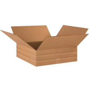 Staples MultiDepth Corrugated Boxes, 18 x 18 x 6, Adjustable Kraft Cartons for Packing, Shipping & Storage Pack of 20 Staples MultiDepth Corrugated Boxes, 18 x 18 x 6, Adjustable Kraft Cartons for Packing, Shipping & Storage Pack of 20
