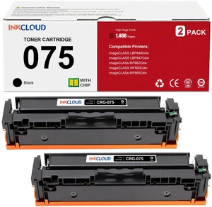 075 Black Toner Cartridge Replacement for Canon 075 075H MF665Cdw MF663Cdw Works with Canon Color imageCLASS MF662Cdw MF665Cdw LBP646Cdw MF663Cdw LBP647Cdw MF660C LBP640C Printers - 2PK High Yield 075 Black Toner Cartridge Replacement for Canon 075 075H MF665Cdw MF663Cdw Works with Canon Color imageCLASS MF662Cdw MF665Cdw LBP646Cdw MF663Cdw LBP647Cdw MF660C LBP640C Printers - 2PK High Yield