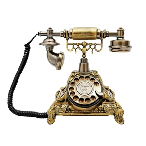 Vintage Rotary Dial Telephone Bronze Resin Corded Landline with Functional Dial & Noise-Canceling Audio, Old-Fashioned Desk Phone for Home Office, Cafe, Bar & Hotel Décor Vintage Rotary Dial Telephone Bronze Resin Corded Landline with Functional Dial & Noise-Canceling Audio, Old-Fashioned Desk Phone for Home Office, Cafe, Bar & Hotel Décor