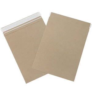9 3/4 x 12 1/4" Stayflats Brand Rigid Flat Mailers, Kraft (Pack of 100) Photo Document Mailers, Peel & Seal Closure, Tear Strip Easy Opening 9 3/4 x 12 1/4" Stayflats Brand Rigid Flat Mailers, Kraft (Pack of 100) Photo Document Mailers, Peel & Seal Closure, Tear Strip Easy Opening