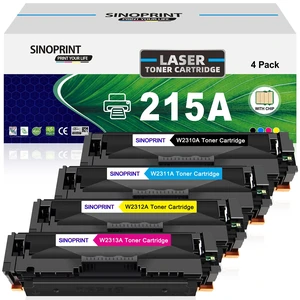 215A Toner cartridges Replacement for HP M182nw M183fw W2310A W2311A W2312A W2313A Color Pro MFP M182 M183 M155 Printers (Black, Cyan, Magenta, Yellow) 215A Toner cartridges Replacement for HP M182nw M183fw W2310A W2311A W2312A W2313A Color Pro MFP M182 M183 M155 Printers (Black, Cyan, Magenta, Yellow)