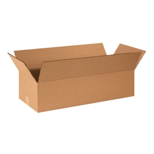 24106 Flat Corrugated Cardboard 24" L x 10" W x 6" H, Kraft, For Shipping, Packing and Moving (Pack of 25) 24106 Flat Corrugated Cardboard 24" L x 10" W x 6" H, Kraft, For Shipping, Packing and Moving (Pack of 25)